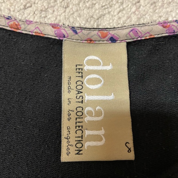 ANTHROPOLOGIE DOLAN Laced Lantern Short Sleeve Boxy Top Black Size S - Picture 6 of 10